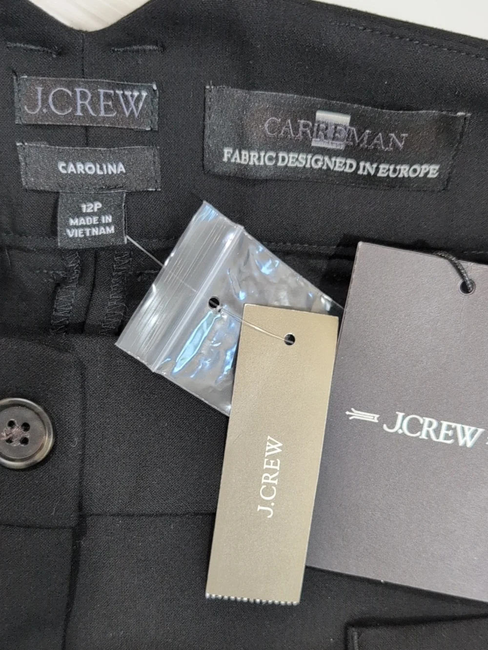 J Crew Petite Carolina pant in four-season stretch CP152 Size 12 Petite Black